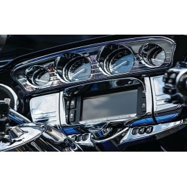 Unbranded Chrome Stereo, Gauges & Speedometer Cover Harley Touring, Street Glide 2014–2020