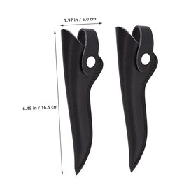 Baluue 2pcs Soft Leather Scissor Pouch Organizer for Hairdressers Minimalist Design Shear Holder for Stylists Professional Barber Tools Case for Hair Cutting and Grooming