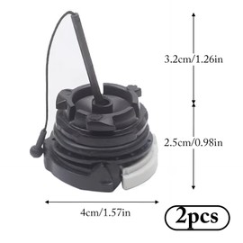 Pack of 2 Petrol Fuel Cap Replacement for STIHL Chainsaws MS171, MS181, MS210 to MS461, Brush Cutters and Blowing Devices, Replaces Part Numbers 0000 350 0525 & 0000 350 0537, Replacement for Safe