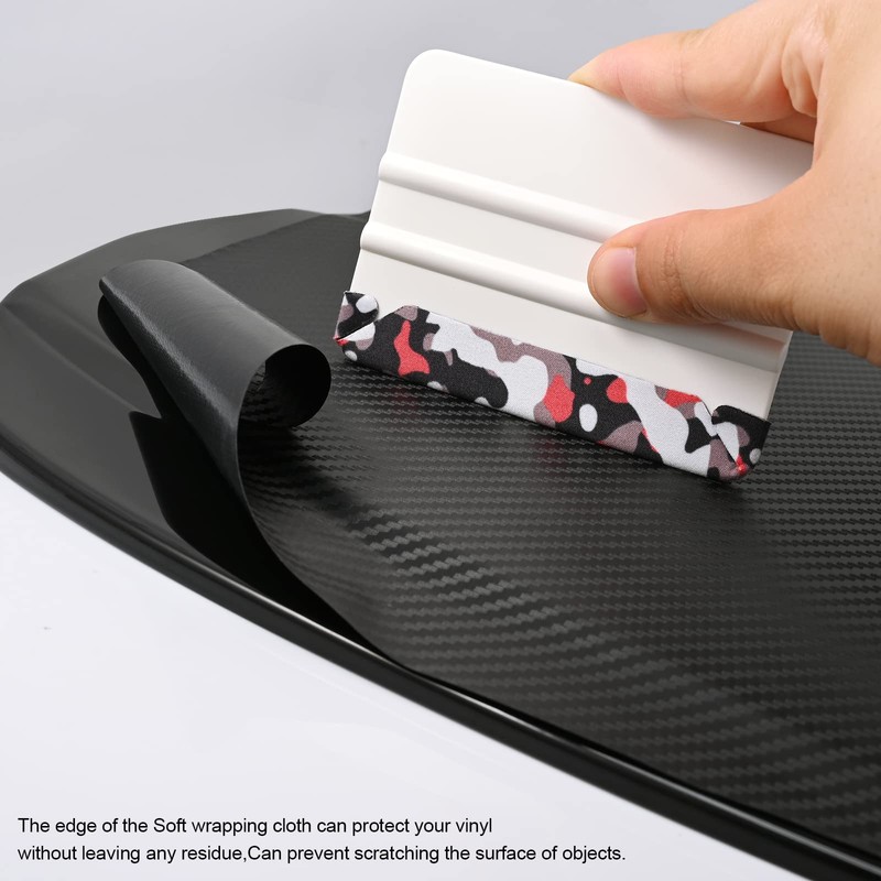 Winjun Squeegee Set with Felt Edge Felt Squeegee for Bonding