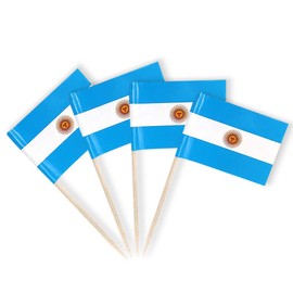 Netherlands Flag Dutch Small Toothpick Flag Decor Mini Cupcake Toppers Cocktail Food Flags Decorations (100 pcs)