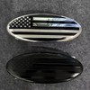 7 inch American Black Flag Emblem Replacement, 7" x 2