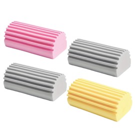 Sponges,4 PCS Damp Duster Dust Sponge Damp Clean Duster Sponge Dusters Sponges Cleaning Brush for Cleaning Blinds Glass Baseboards Vents Railings Mirrors Window Track Grooves Faucets