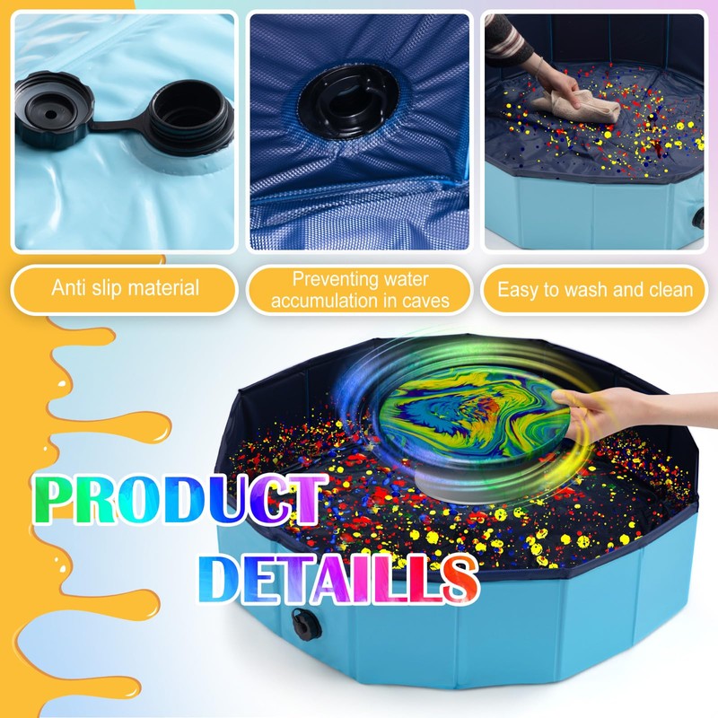 Silipull Acrylic Paint Pouring Splash Guard Pour Painting Supplies Fluid