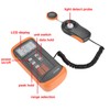 LX1330B Digital Luxmeter LCD Display Light Meter Photometer Testing Accessories