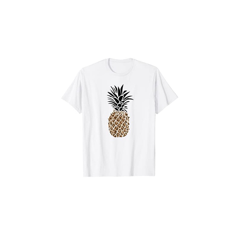 Cute Leopard Print Pineapple vintage retro pattern T-Shirt