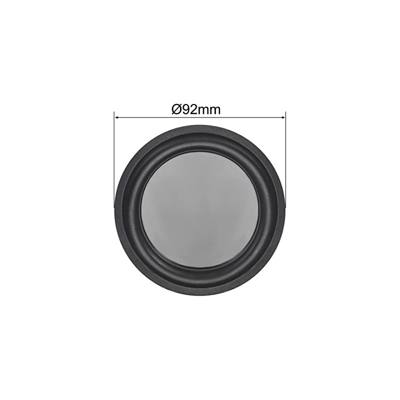 sourcing map Bass Speaker Passive Cooler Rubber Vibration Plate DIY