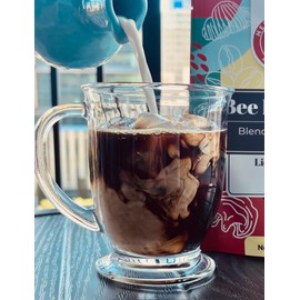 Mushroom Coffee by Herbal Hive Bee Focused Includes Adaptogens Reishi, Lion's Mane, and Chaga Superfood Low Acid Instant 30 Servings (3.5 oz, Dark Roast)