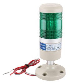 BAOMAIN LGP-502T Industrial LED Signal Tower Light - AC 110V Steady Green Status Indicator for CNC & Automation Equipment