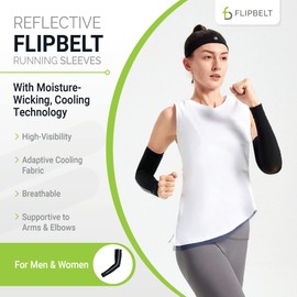 FlipBelt Arm Sleeves for Women and Men USA Company | UV Protection Elbow Brace for Women and Men | Cooling Arm Sleeves