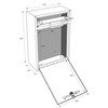 Mail Boss 7427 High Security Steel Wall-Mounted Locking Mailbox, (Office