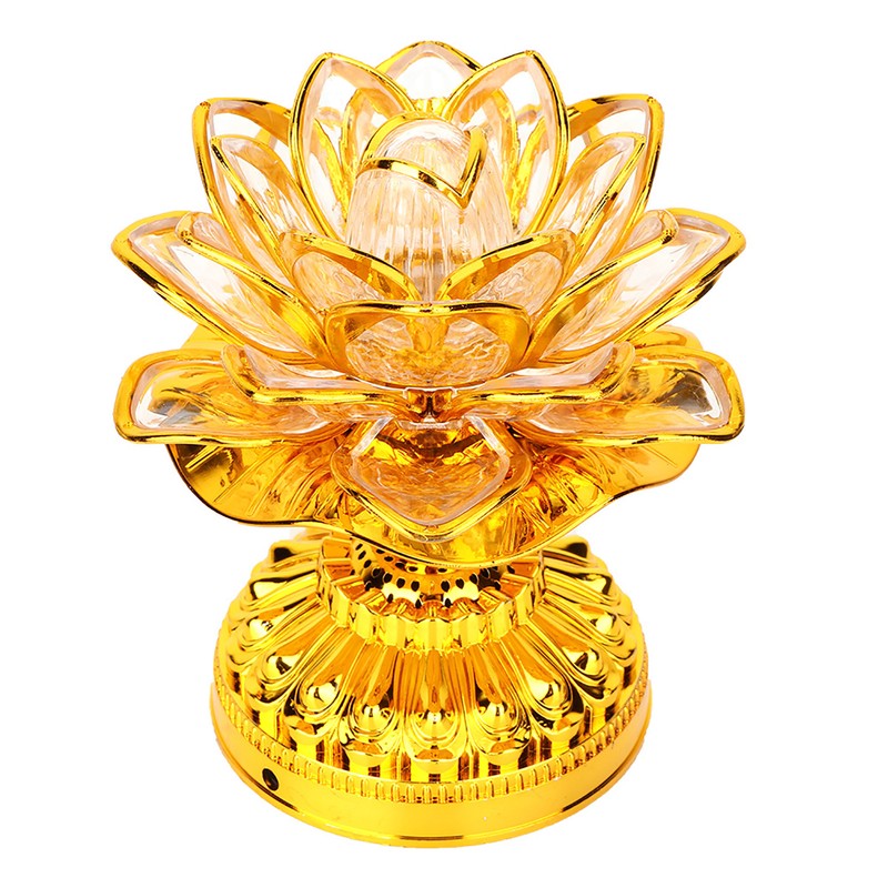 Colorful Light Buddhism Faith Supply Lotus Light (Without Battery Deliver