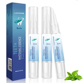 Teeth Whitening Essence Pen - Reduces Teeth Stains and Yellowing, Travel-Friendly Tooth Whitening Pen with Mint Flavor, Gentle on Sensitive Teeth Care (3pcs)