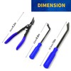 Clip Pliers Trim Upholstery Tools - 3 Pack Car Removal