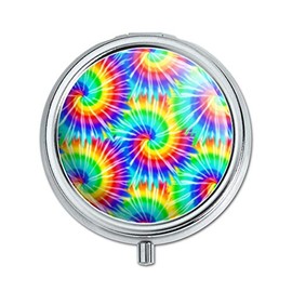 Tie Dye Pattern Pill Case Trinket Gift Box