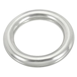 PATIKIL Metallringe 2 Zoll 316 Edelstahlringe Marinequalität Mehrzweck-O-Ringe Geschweißte Rundringe für Makramee, DIY Handwerk, Hardware, Gürtel, Hundeleine, 12x50mm