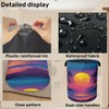 Hawaiian Sunset Foldable Laundry Hamper - Waterproof Fabric Storage Basket