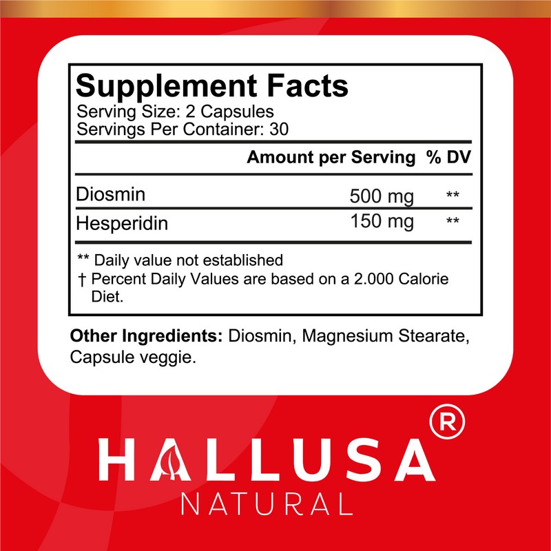 HALLUSA NATURAL Hallosmine Ultra - Support Healthy Circulation - Blood