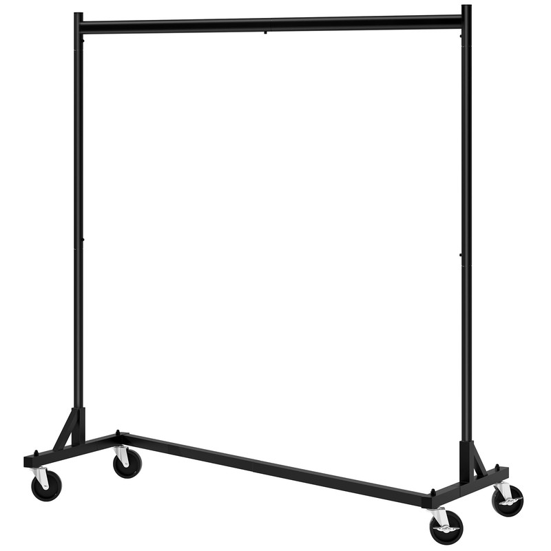Hoctieon Z Rack, Rolling Clothes Racks with Z-Base, Heavy Duty