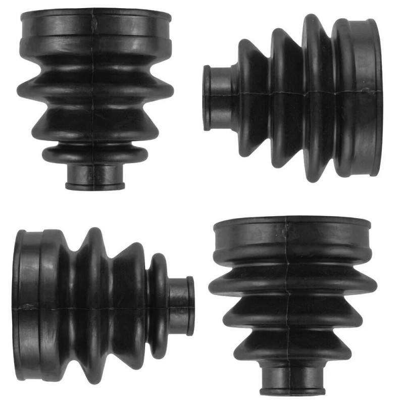 Caltric 2 Front Axle Inner Outer CV Boot Kit for