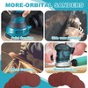 QESSUVNC 12pcs 125mm Sanding Discs 60/80/120/240 Grit with Backing Pad