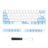 73PCs Sublimation Keycaps PBT Mechanical Keyboard Accessory PC Parts with