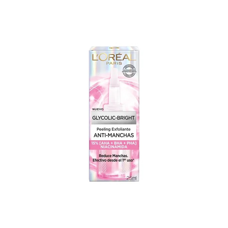 Peeling Exfoliante Loréal Facial Glycolic Bright Antimanchas