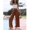 Tanming Wide Leg Linen Pants for Women Summer Flowy High