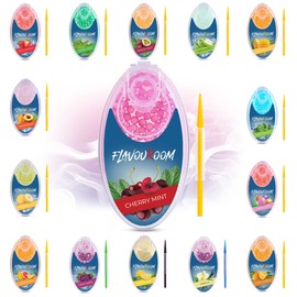 Flavouroom - Premium Capsules Set of 100 | DIY Passion Fruit Aroma Filter for Unforgettable Flavour | Includes Storage Box for Aromatic Click Balls (Passion Fruit)