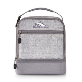 High Sierra Stacked Compartment Lunch Kit, Silver Heather (Model 74714-8561), One Size