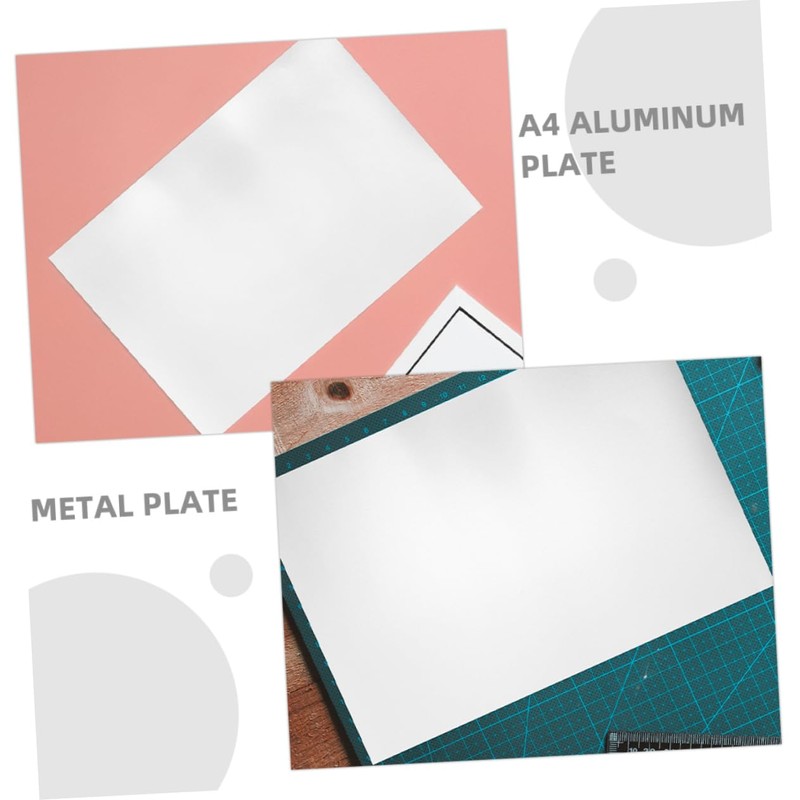 VILLFUL Thick Aluminum Sheets for Engraving DIY Rectangle Plate Decorative