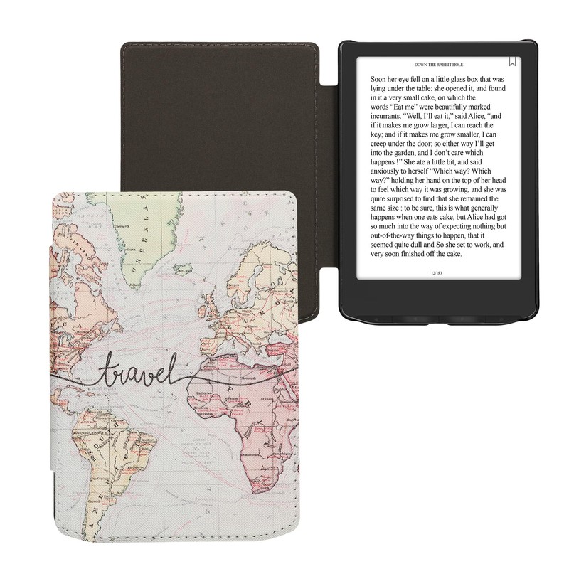 kwmobile Flip Case Compatible with Pocketbook Verse/Verse Pro/Verse Color/Vivlio Light/Light