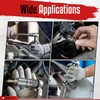 WETT 12Pcs Spark Plug Socket Set, 3/8" Drive Ratchet Handle