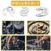 120 Pcs E-Shape Snap Rings M1.5-M10 304 Stainless Steel Retaining