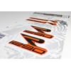 Tankpad Logo 3D Lettering Black Orange Compatible with KTM 1290