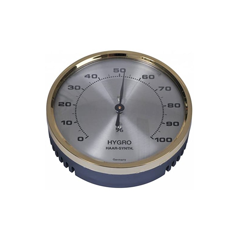 Hygrometer Gold/Antique Gold with Synthetic Hair