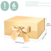 PKGMAGIC Gift Box with Bow, 22.8 x 16.5 x 9.6