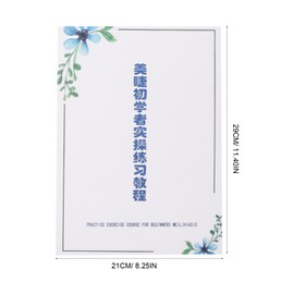 VICASKY Eyelash Extension Practice Kit Comprehensive Lash Mapping Chart for Beginners for Training and Skill Enhancement Realistic Practice Materials for Eyelash Grafting Techniques