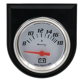 Equus 5268 2" Voltmeter, White