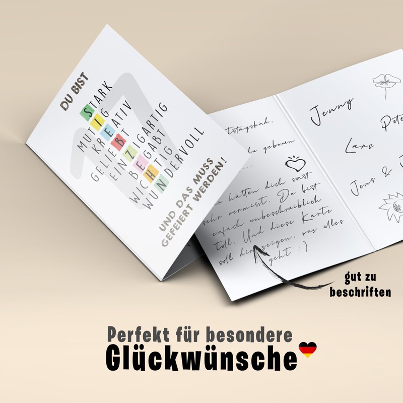 Lovely Cards - Puzzle Card Colourful - Premium Birthday Card