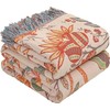 HOORDRY 4-Layer Cotton Gauze Blanket - Reversible, Bohemian Style with