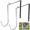 2 Pcs Christmas Headstone Wreath Hanger- Fit 6"-11" Adjustable Cemetery