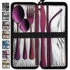 Portable Travel Utensils, Reusable Silverware with Case for Fixing Tableware,