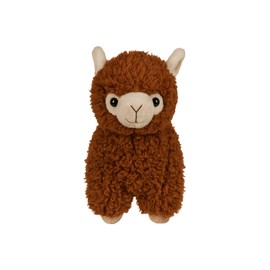 Kremstal Alpakahof Alpaca Stuffed Toy - Fluffy Cuddly Toy in Brown, Beige, Pink or White - Approx. 22 cm - Soft Llama Plush Toy for Children & Adults (Brown)