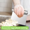 Dough Scraper Cutter, Metal Bench Scraper for Baking Accessories, Stainless