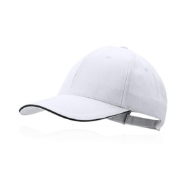 BLUECHOLON Baseball Cap Padel Golf Hat 6 Panels 100% Cotton Combed Adjustable Closure Hat for Men Caps for Women Unisex, White