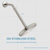 OFFO Shower Head Extension Arm, Brushed Nickel 10 Inches Shower