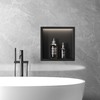 Qeke Stainless Steel Shower Niche 12" X 12", No Tile