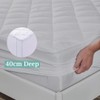 DTEX HOMES Quilted Waterproof Matress Portector Extra Deep 40cm Fitted