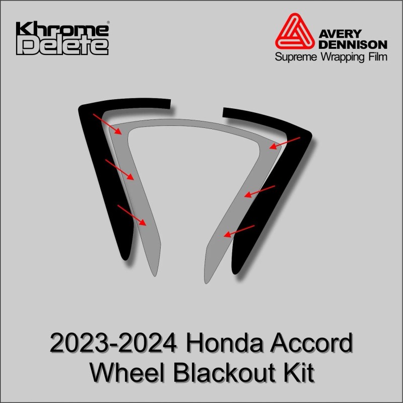 Avery Supreme Wrap Chrome Delete Wrap fitting the 2023-2025 Honda